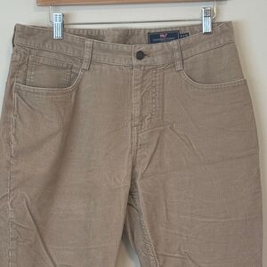 Vineyard Vines Men's Tan Corduroy 5 Pocket Pants - 32x30